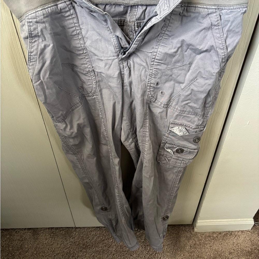 Lee Women's Gray Cargo Capris